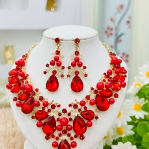 Diamond Cut Gem Stone Red
